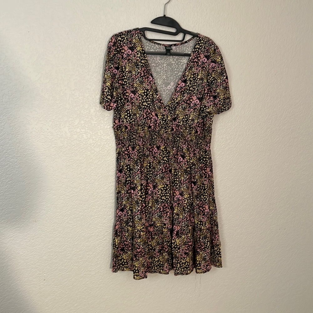 Pink floral dress